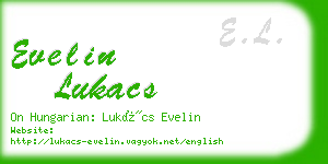 evelin lukacs business card